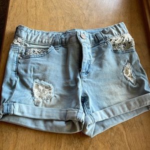 girls jean shorts